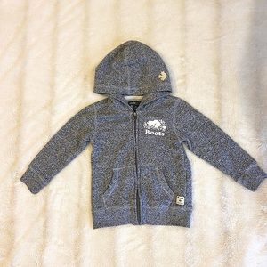 3T Roots Zippered Hoodie - Salt & Pepper